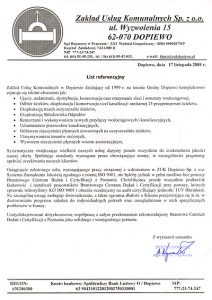 2008.11.17 - Zakład Usług Komunalnych Sp. z o.o.