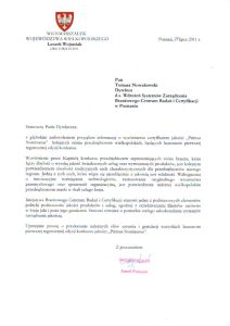2011.07.19 Referencja od Marszałka województwa Wielkopolskiego